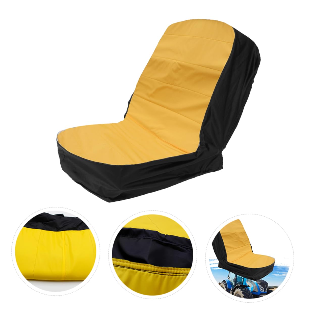 PLAFOPE Funda de Asiento para Desmalezadora y Tractor para Jardín, 15 Pulgadas, Resistente al Agua y Polvo, Diseño Simple, Protección Duradera para Exteriores
