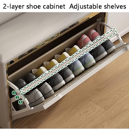 Siège de couloir rembourré Nizer pour enfiler ses chaussures sans effort - 2