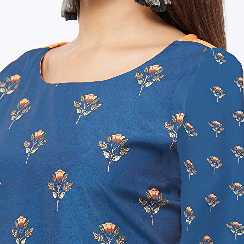 Image of GoSriKi Women Crepe Regular Kurta