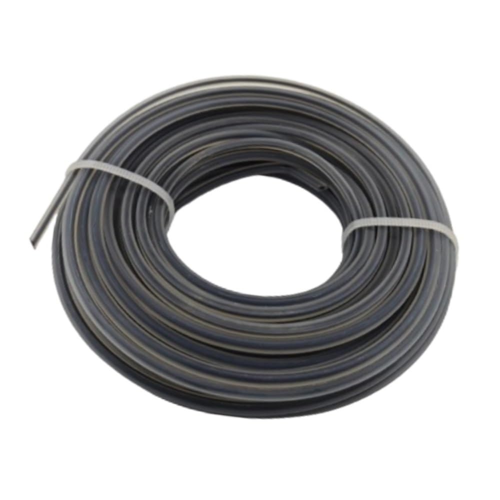Misura for 2.7 / 3mm Nylon Grass Line Decespugliatore Testa Corda Quadrata Filo di falciatura Tosaerba Fil Debroussailleuse(3.0mm x 15m-2pcs)