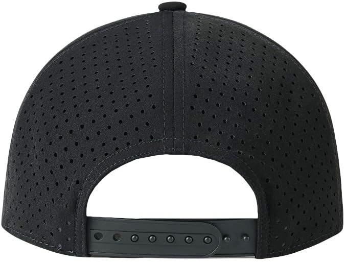 Image of Men's Baseball Cap Fits OSFM & XXL Laser Perforated Golf Ball Hat Water Resistant Quick Dry Adjustable Snapback Caps