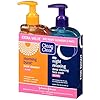 Clean & Clear 2-Pack Day and Night Face Cleanser Citrus Morning Burst Facial Cleanser with Vitamin C and Cucumber, Relaxing Night Facial Cleanser with Sea Minerals, Oil No & Hypoallergenic Face Wash