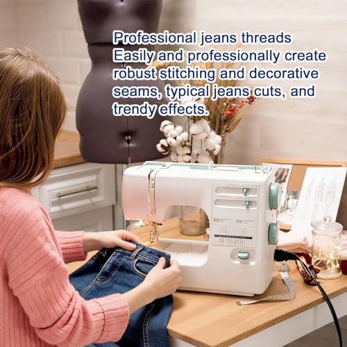 Hilo de costura Denim 2 bobinas color Taupe miniatura 6