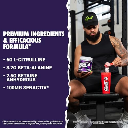 image for GHOST Legend Pre-Workout Powder, Welch's Grape - 30 Servings – Pre-W