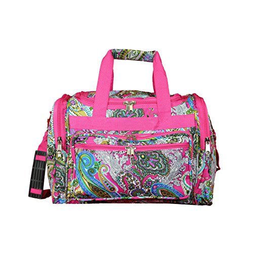Image of World Traveler Paisley Duffel Bag, Pink Multi Pais, One Size