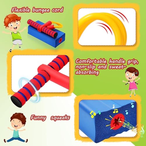 Image of VATTU Jumping Promotes Growing Taller - Foam Jumper for Kids | Stick Toy for Boys and Girls Ages 3-12 | Fun Indoor & Outdoor Activity | Christmas Stocking Stuffers Gifts