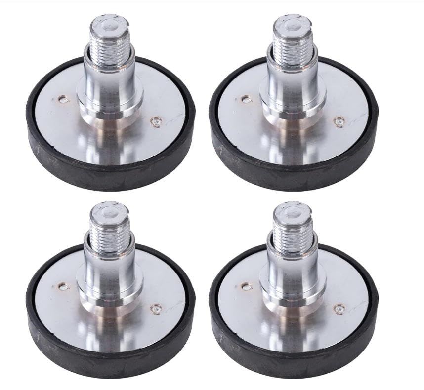 4 piedini in gomma per sollevamento auto più cuscinetti per gambe alte compatibili con fori di montaggio adattatori impilabili di diametro 50 mm