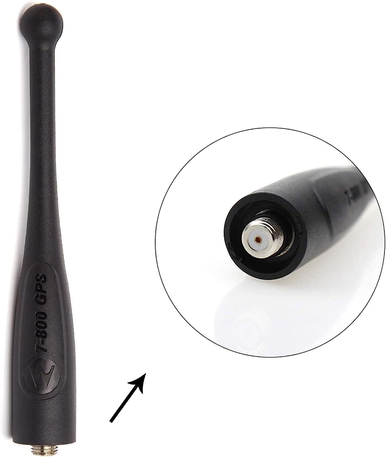 LUITON Antena para radios Motorola APX 6000, 6000XE, 4000, 7000, 8000XE - Paquete de 4 antenas Stubby 764-870 MHz con GPS