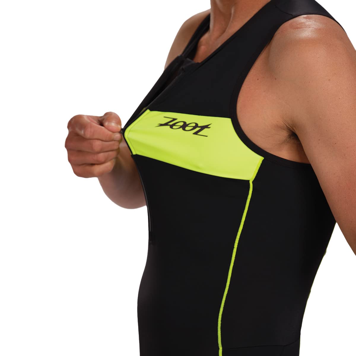Zoot Combinaison de triathlon Core Tri Tank pour homme, sans manches, rembourrage en chamois, poches, UPF 50+, tissu à séchage rapide