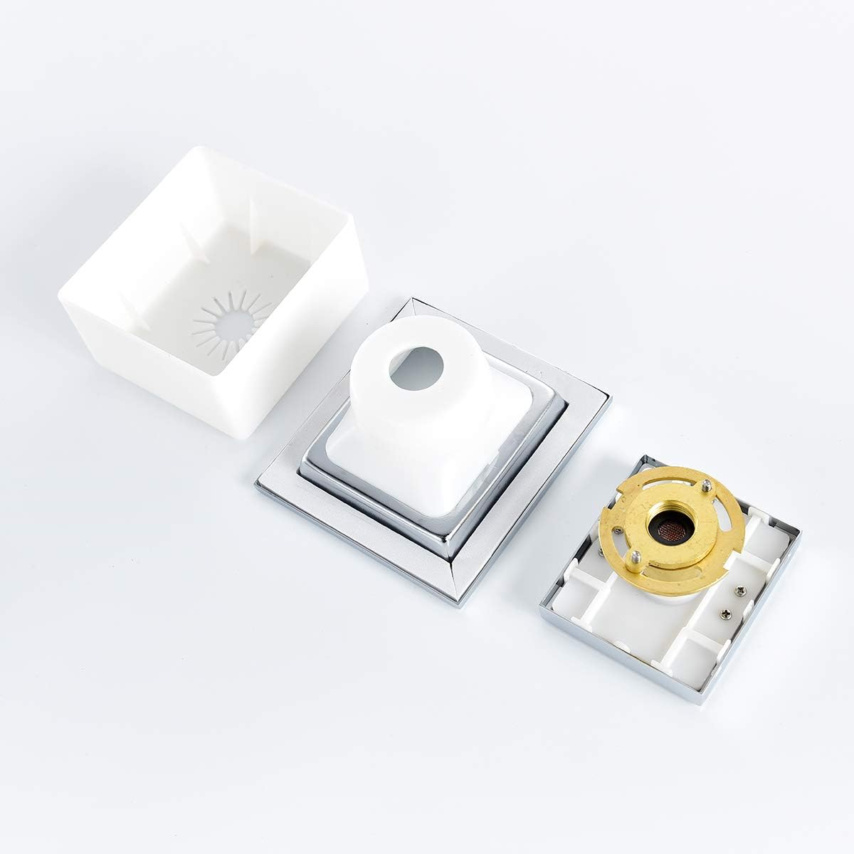 CIENCIA Shower Body Spray Brass Square Massage Jets Spray Wall Mounted Body Jet Shower SPA Body Spray Chrome, SFA028A
