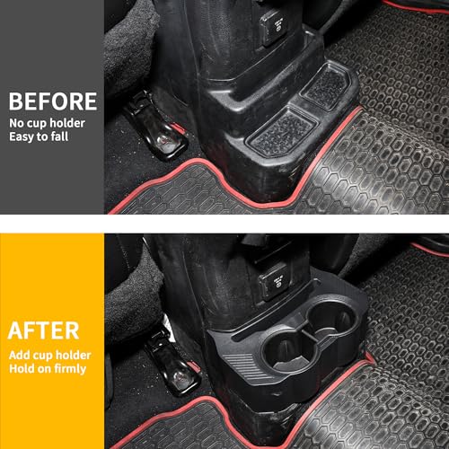 Inserto portavasos trasero para Jeep Wrangler JL 2018-2025 miniatura 3