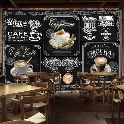 HBYUEHAN Pizarra retro europea, fondo de cafetería, decoración de pared moderna, adecuada para sala de estar, dormitorio, restaurante, póster artístico