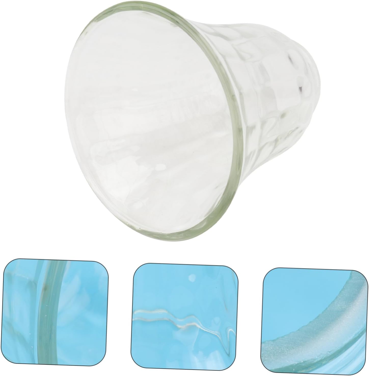 POPETPOP Glass Light Shade for Ceiling Fan Simple Lamp Cover Frosted Finish Creative Lamp Screen for Home Lighting Replacement Shade