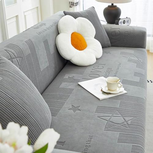 Housse de canapé velours extensible 1 à 4 places - 2