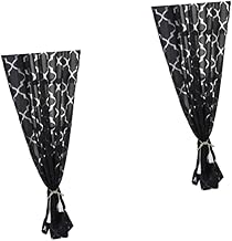 Didiseaon 2 Peças Cortinas Transparentes Persianas De Janela Transparentes Cortina Transparente Cortina De Janela Tule Haste De Sombreamento Cortina De Janela Produto Acabado