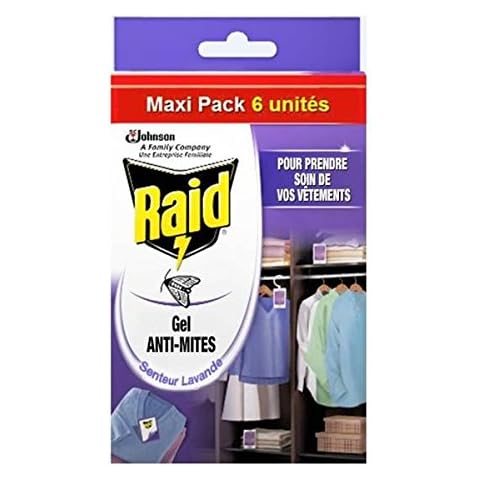 Raid Moth Repellent Lavender Gel - Pack of 6 (Maxi Pack) Cover