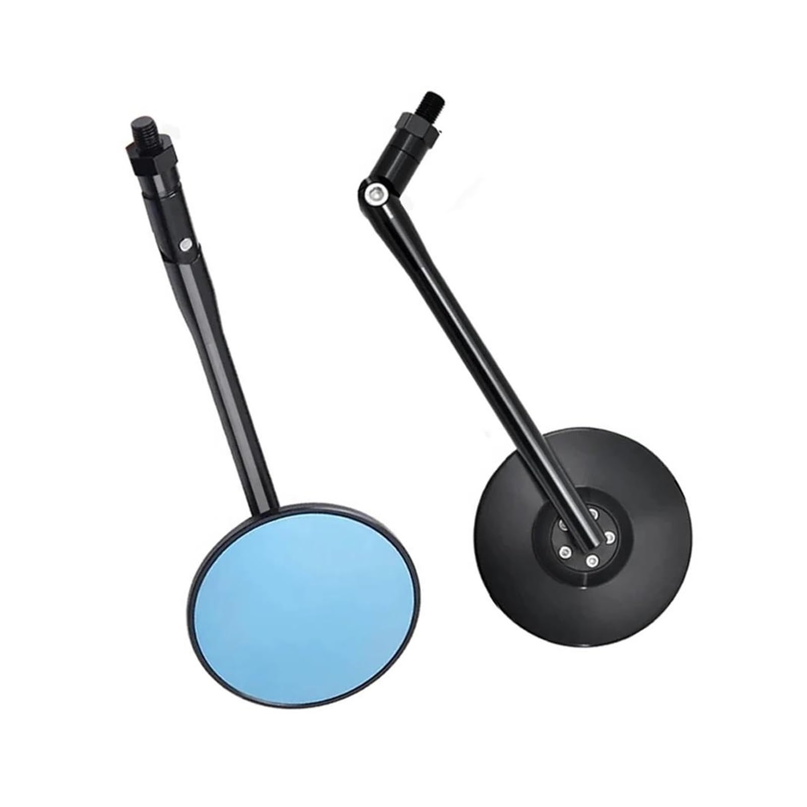 Ensemble rétroviseurs pour moto Rétroviseurs Latéraux Ronds Universels Noirs Moto Pour Royal Enfield Pour Interceptor 650 Pour Continental GT