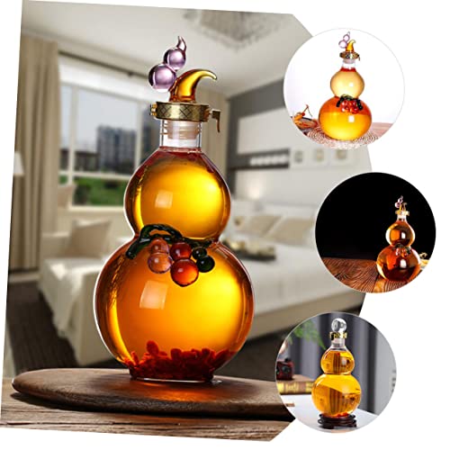Bouteille de whisky en verre style calebasse pour vos repas d'été - 6