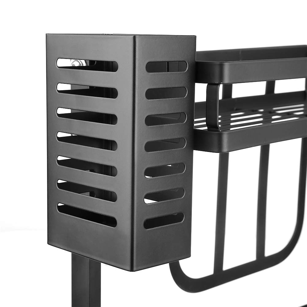 HUOLE Organizador de Gabinete, Organizador Bajo Fregadero Deslizable 2 Niveles, Estante Organizador Cocina, Organizador Debajo del Fregadero extraíble-34 * 21 * 61cm (tres capas)