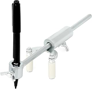 QWORK Precision Auto Body Repair Scriber Tool Set: Adjustable 0-20cm Range for Line Marking and Dent Repair