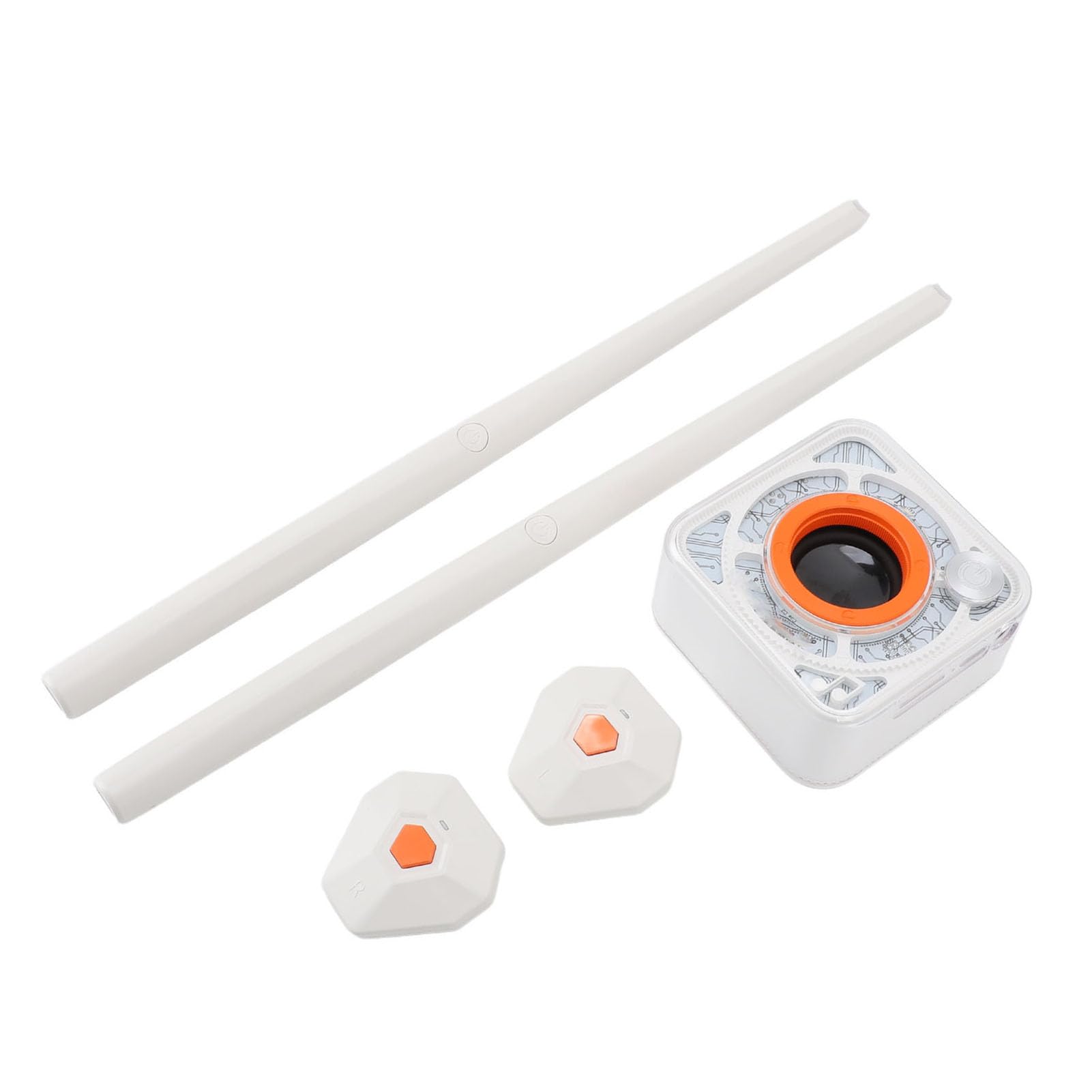Generic Somatosensory Air Drum Kit Set di Batteria Portatile con Rilevamento del Movimento 3D per realtà Virtuale per la Casa All'aperto, Materiale ABS Leggero, Piacevole Esperienza di Gioco