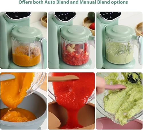 Chefhandy 1600 Baby Food Maker, 5 In 1 Baby Food Processor With Steaming Basket, Auto Cooking & Grinding, Touch Screen Control, Baby Steamer And Blender thumb #6