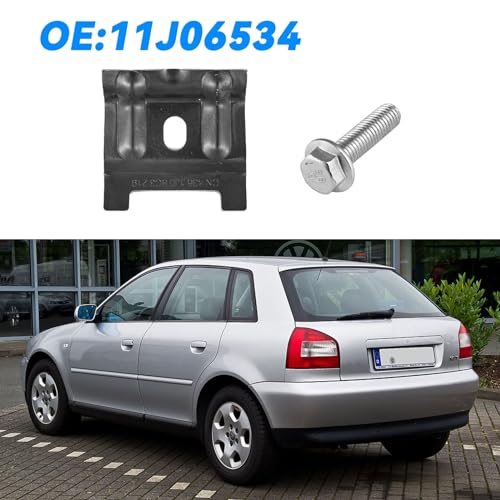 ZingKing 2 Stück Klemmleiste Batteriehalter Halteklammer mit Bolzen für A3 Q3 Golf 5 6 7 Plus Beetle Je-tt-a 3 4,1J0803219 6X0959502A