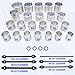 KTTOOL 30Pcs Pull and Press Sleeve Kit, Bushing Press Kit for Most Engine Cars Vehicles, Universal Seal Bearing Bushing Removal Installation Tool Kit 6 Pulling Spindles with Nuts Case