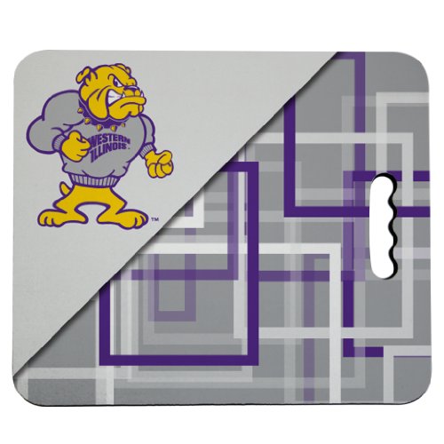 VictoryStore Outdoor Seat Cushions - Western Illinois University Stadium Seat Cushion - Squares Design
