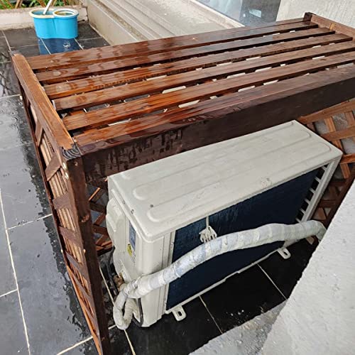 Cache-climatiseur extérieur bois et étagère fleurs terrasse - 5