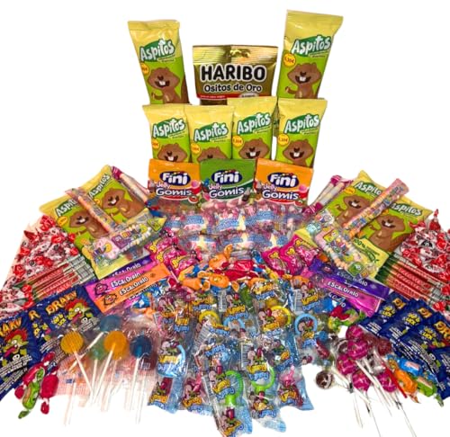 Donda's House® Pack de chuches 200 Ud./Chuches, Caramelos y Golosinas. Chuches Para Cumpleaños, Chuches para Piñatas, Todo el surtido envuelto individualmente.