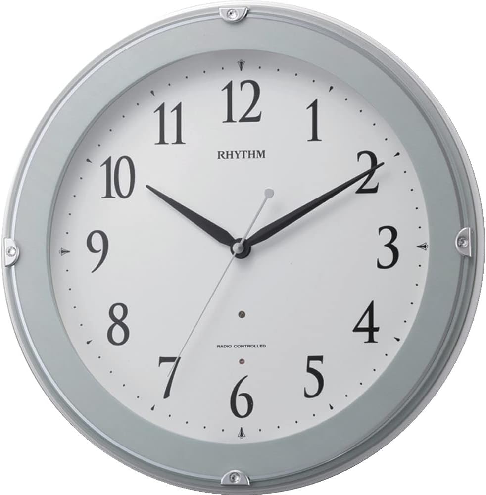 Rhythm 8MYA23SR04 Wall Clock, Radio, Analog, Pure Light