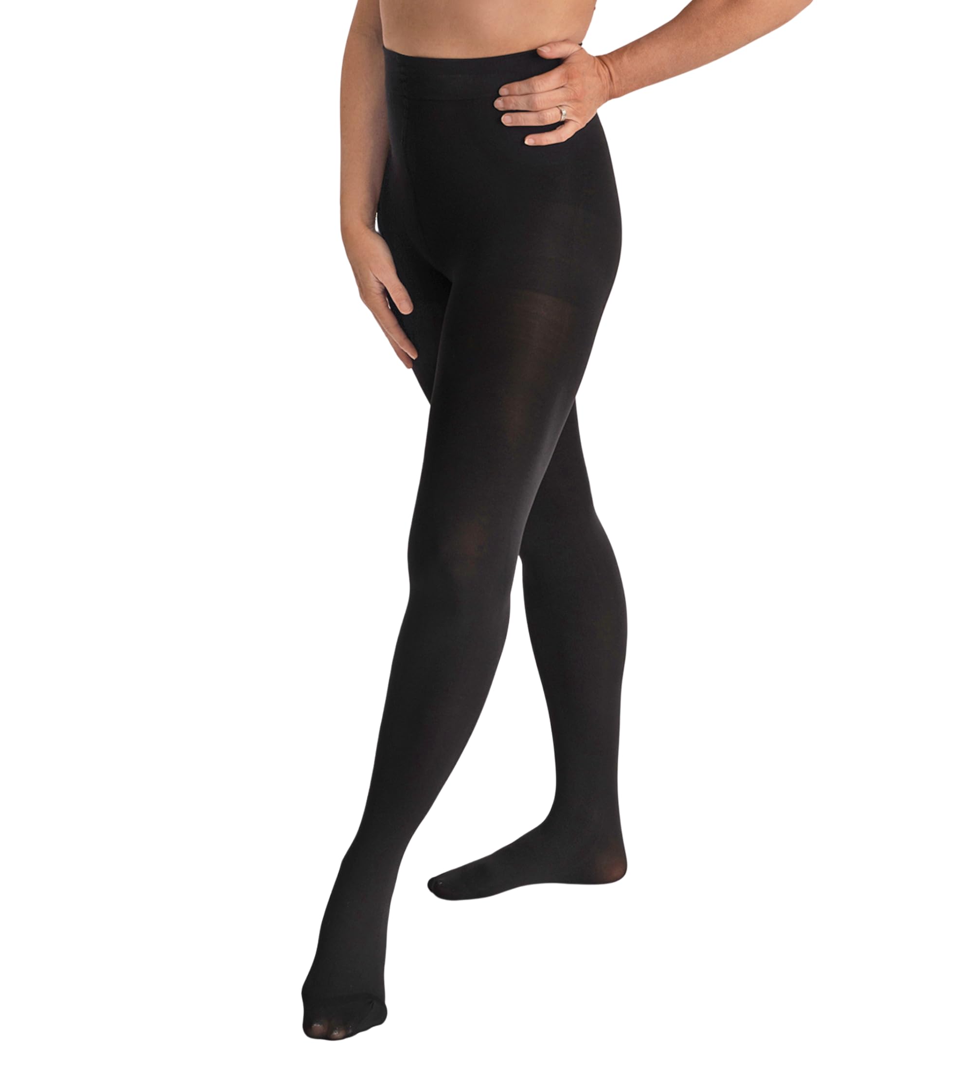 Conturve Women's Black 120 Denier Tear-Proof Shaping Tights