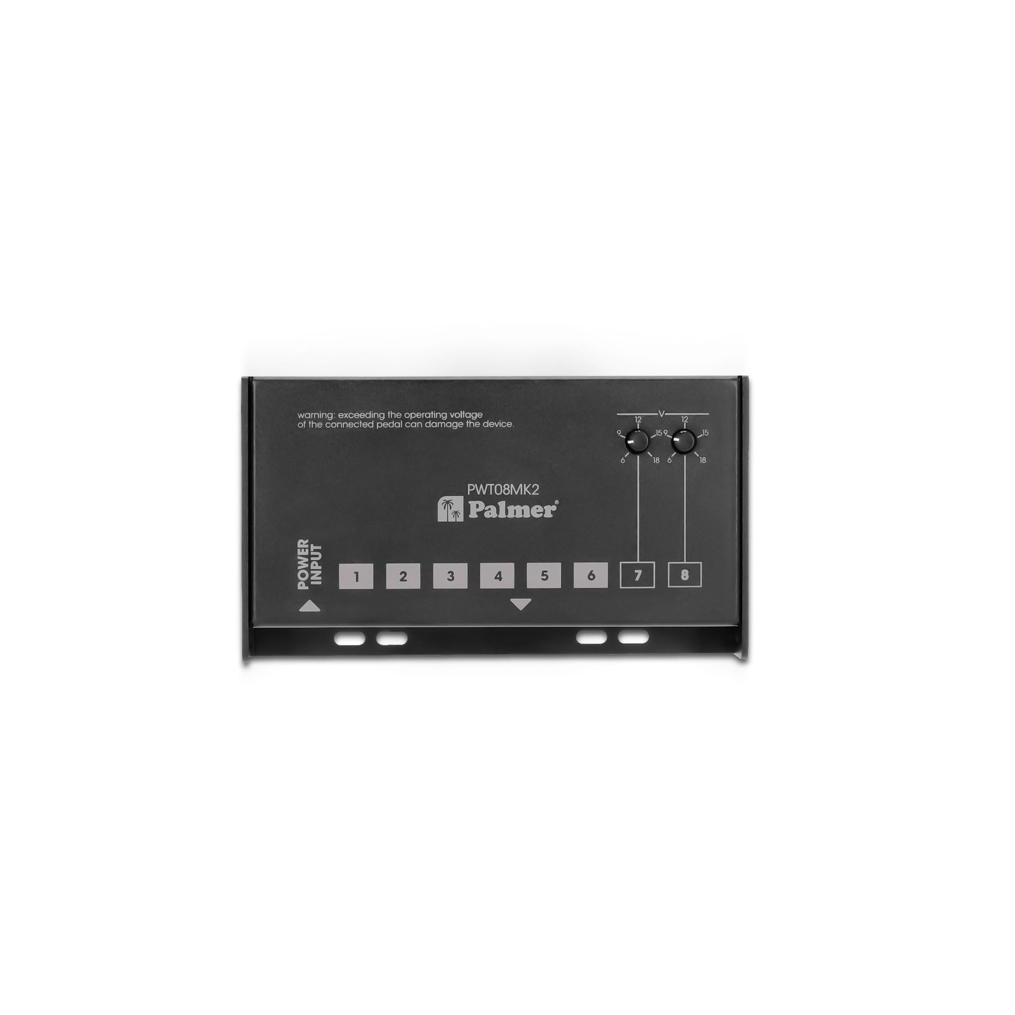 Palmer PWT 08 MK2 - Universelles Pedalboard Netzteil, 8 Ausgänge, schwarz