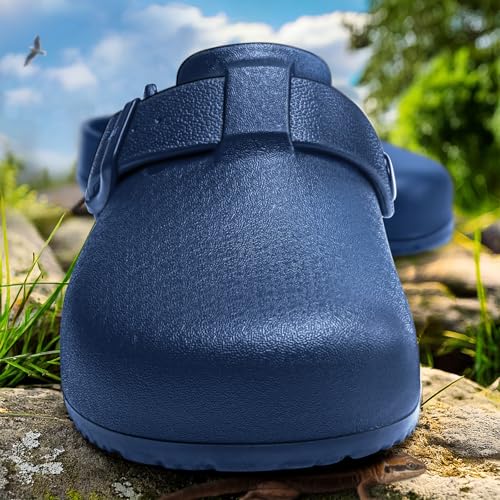 Image of KEMISANT Women Clogs,Comfortable Mules Sandals Slippers Nurse Garden Shoes Unisex for Men Cushioned Support