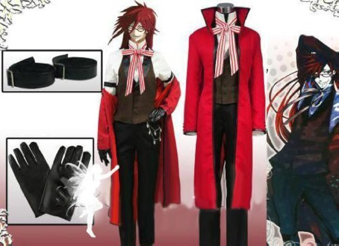 黒執事 グレル・サトクリフ コスプレ衣装フルセット Amazon.co.jp: [ウェブエッセンス] コスプレ衣装 黒執事☆ グレル