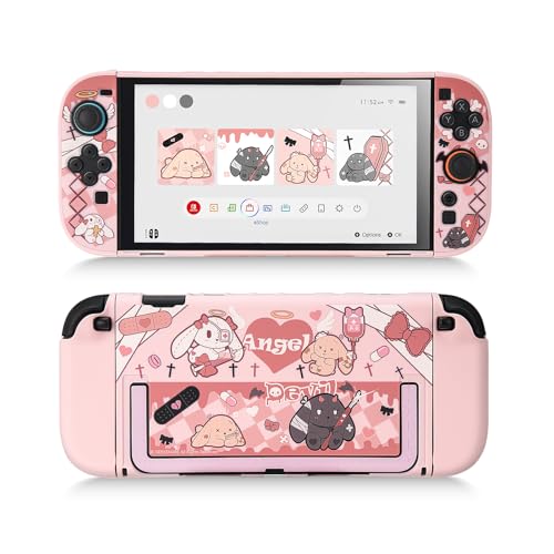 Image of GeekShare Slim Protective Case Compatible with Switch 2 (2025), Anti-Scratche and Shock-Absorption Dockable Hard Shell for Switch 2 Game Console - Gothic Bunny