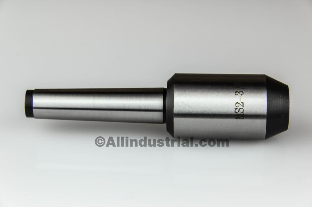 3/8" MT2 MORSE TAPER END MILL TOOL HOLDER ADAPTER 3/8"-16 DRAWBAR END 2MT
