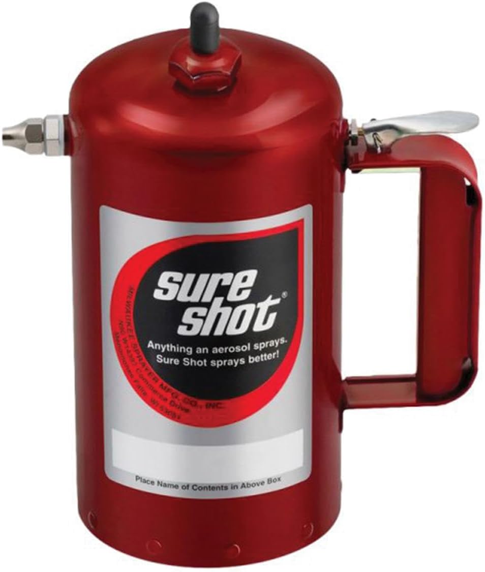 1000R Enameled Steel Sprayer Model-A Red, 1 quart