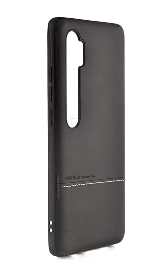 Maple Leaf Creation Premium Rich Boss Luxurious Artificial Leather Stylish forMi CC9 Pro Black