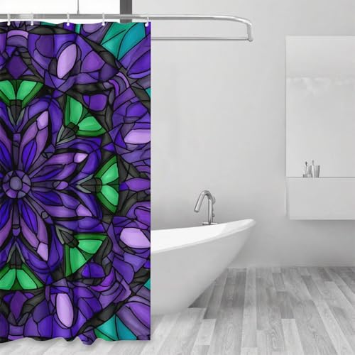 Rideau douche bohème lavable : finissez-en avec l'eau au sol grâce au polyester - 3