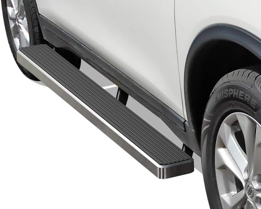 APS Running Boards (Nerf Bars Side Steps Step Bars) Compatible with Nissan Rogue 2014-2020 (Exclude 14 Select Sport) (Silver 5in 304 Stainless Steel)