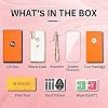 Shorogyt (3in1 Heart Case for Motorola Moto G Pure 2021 6.5 Inch Women Cute Aesthetic Love Hearts Pattern Girls White Gold Luxury Girly Design Phone Cases Cover+Screen+Chain for G Pure 2021 - Thumbnail Image 7