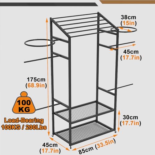HDYZJQ Pool Float Rack Toy Cart, Metal Pool Equipment Storage Rack for Beach/Clubs/Backyards, Towel Goggles Swimming Rings Outdoor Organizer(3pack)