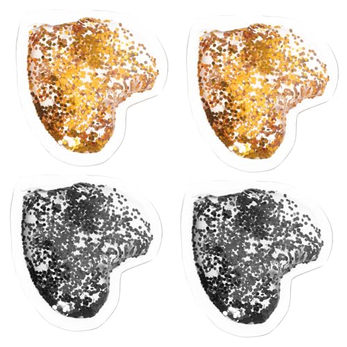 VALICLUD 4 Stück Augen Gel-Pads Glitzerherz
