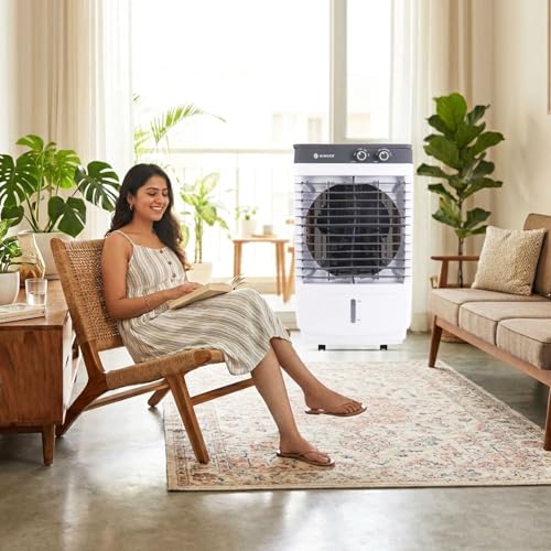 Image of SINGER New 37L Aero Ultima Personal Air Cooler For Home | High Speed Fan | 30 FT Powerful Air Throw | Inverter Compatible | Cooler For Home | 3 Years Warranty【White】