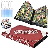 COAZEX 9 Pocket Football Card Binder 540 Pockets, Trading Card Binder with Card Display Design, Sports Card Binder with Sleeves, Compatible with Panini NFL Football Cards and Standard TCG Cards