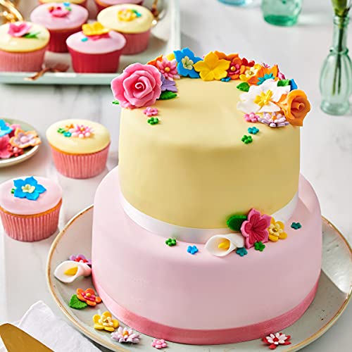 FunCakes Fondant Multipack Pink Einfach zu bedienen, glatt, flexibel, weich und biegsam, perfekt zum Dekorieren von Kuchen. Gluten-frei. 5 Farben. 5 x 100 g