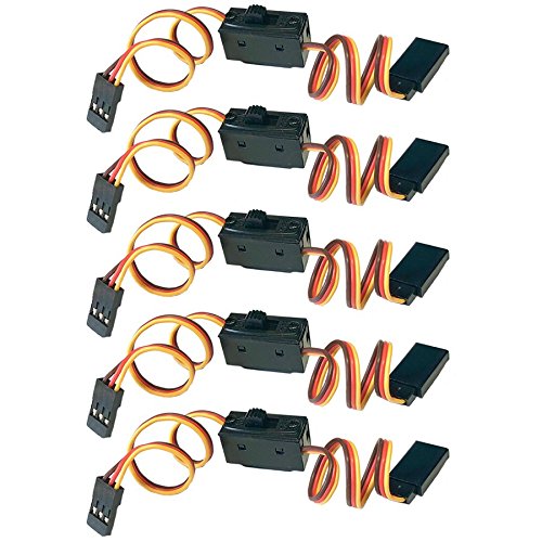 Cavo Interruttore ON/OFF Per Servo JR Con Spinotto A 3 Pin - Lunghezza 15+15cm, 22AWG, Perfetto Per Modellismo RC E Batterie LiPo