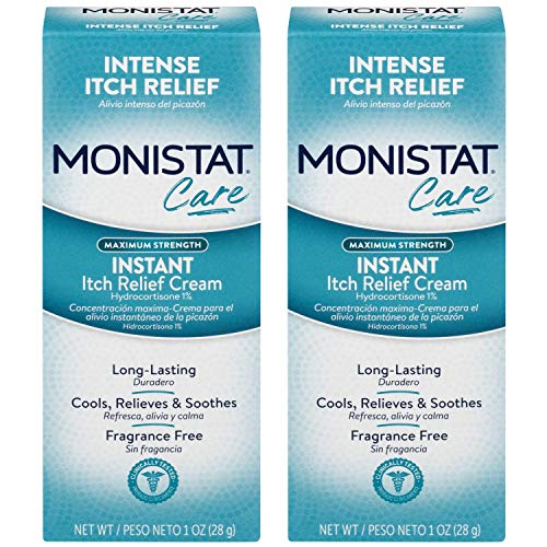 Monistat Care Maximum Strength Instant Itch Relief Cream, 1 Ounce each
